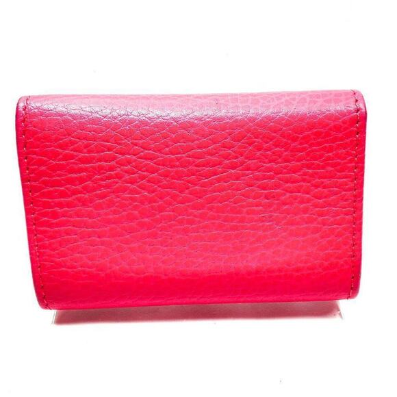 NEW Authentic GUCCI Key Case Pink Pebbled Leather (GGXX086) - Picture 2 of 12